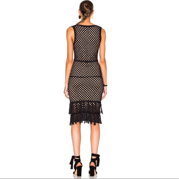 L'Agence Rhianna Crochet Midi Dress - Picture 3 of 10